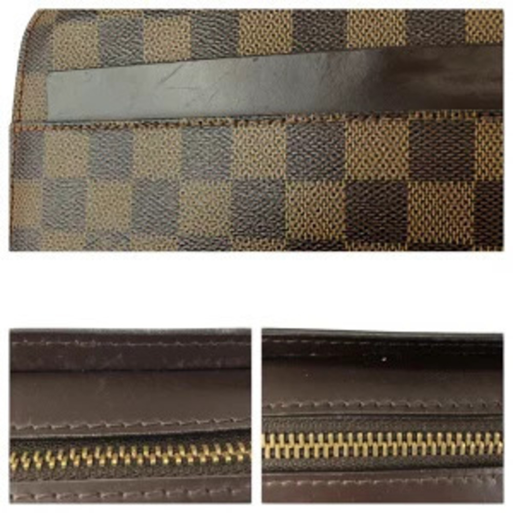 Louis Vuitton Damier Ebene Brown Saint brown clutch bag leather - Picture 6 of 9